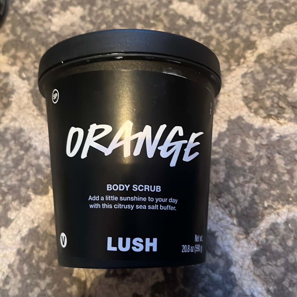 Lush Cosmetics Orange body scrub